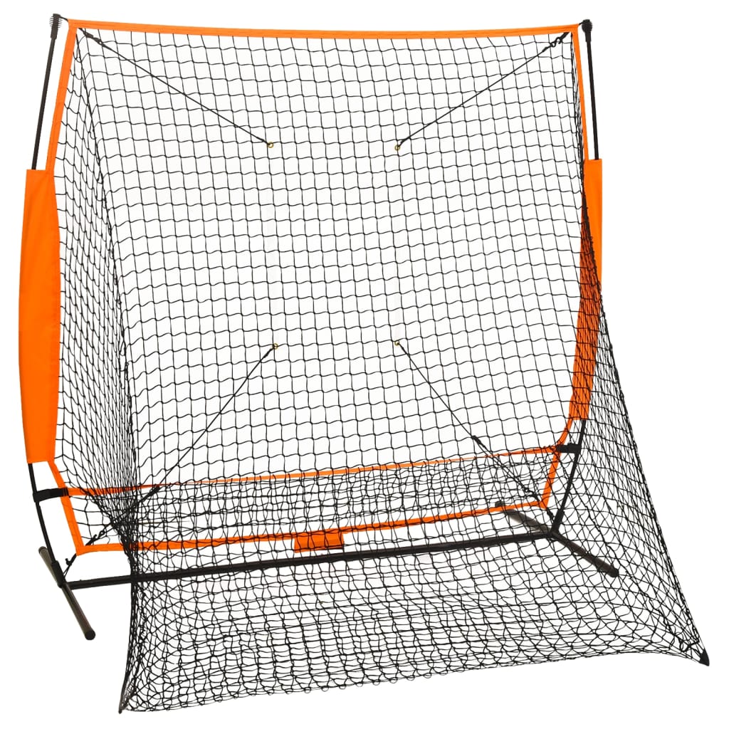 vidaXL Multisport Baseball Practice Net Black 174x76x158.5 cm