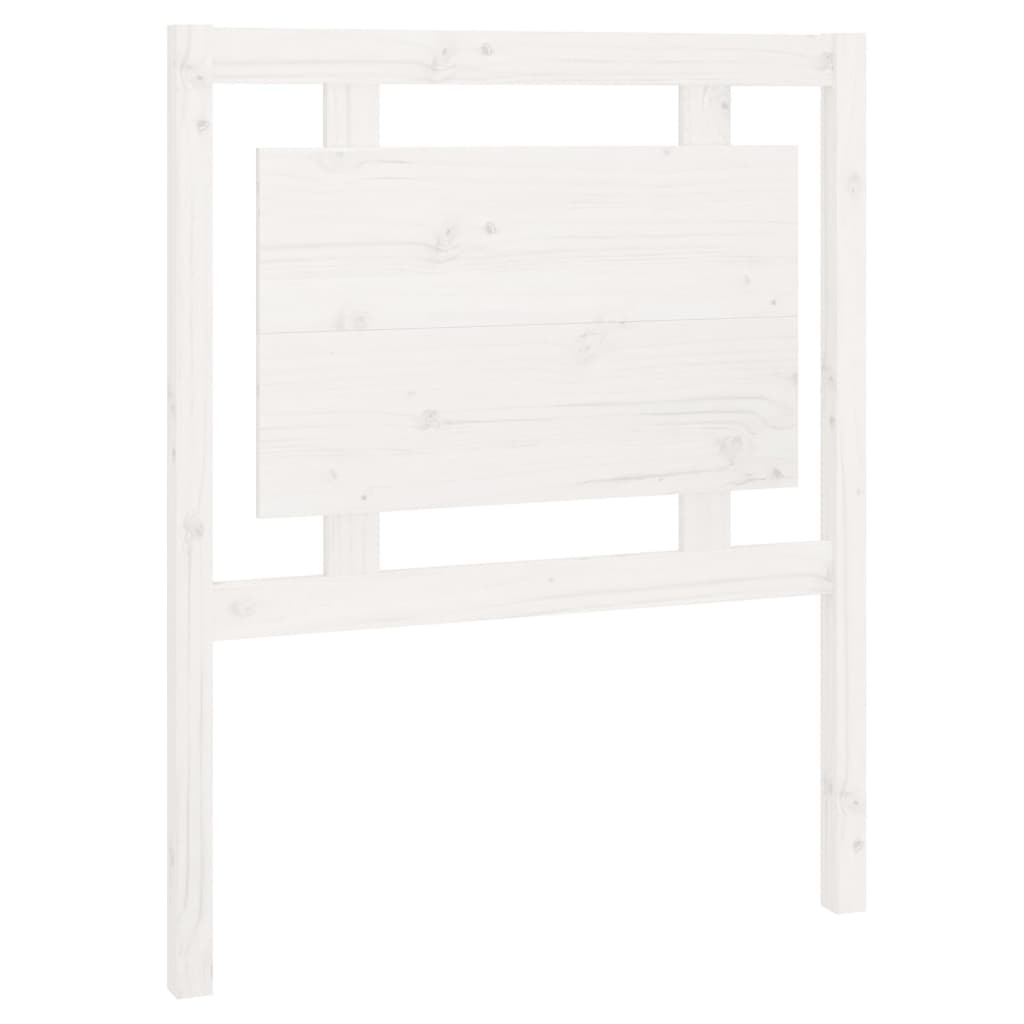 vidaXL Bed Headboard White 80.5x4x100 cm Solid Pine Wood