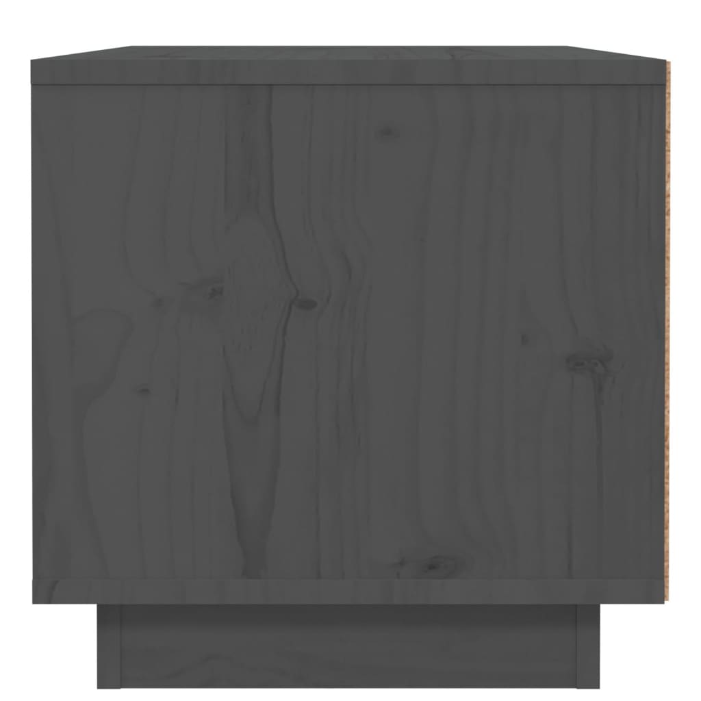 vidaXL Bedside Cabinets 2 pcs Grey 40x34x35 cm Solid Wood Pine