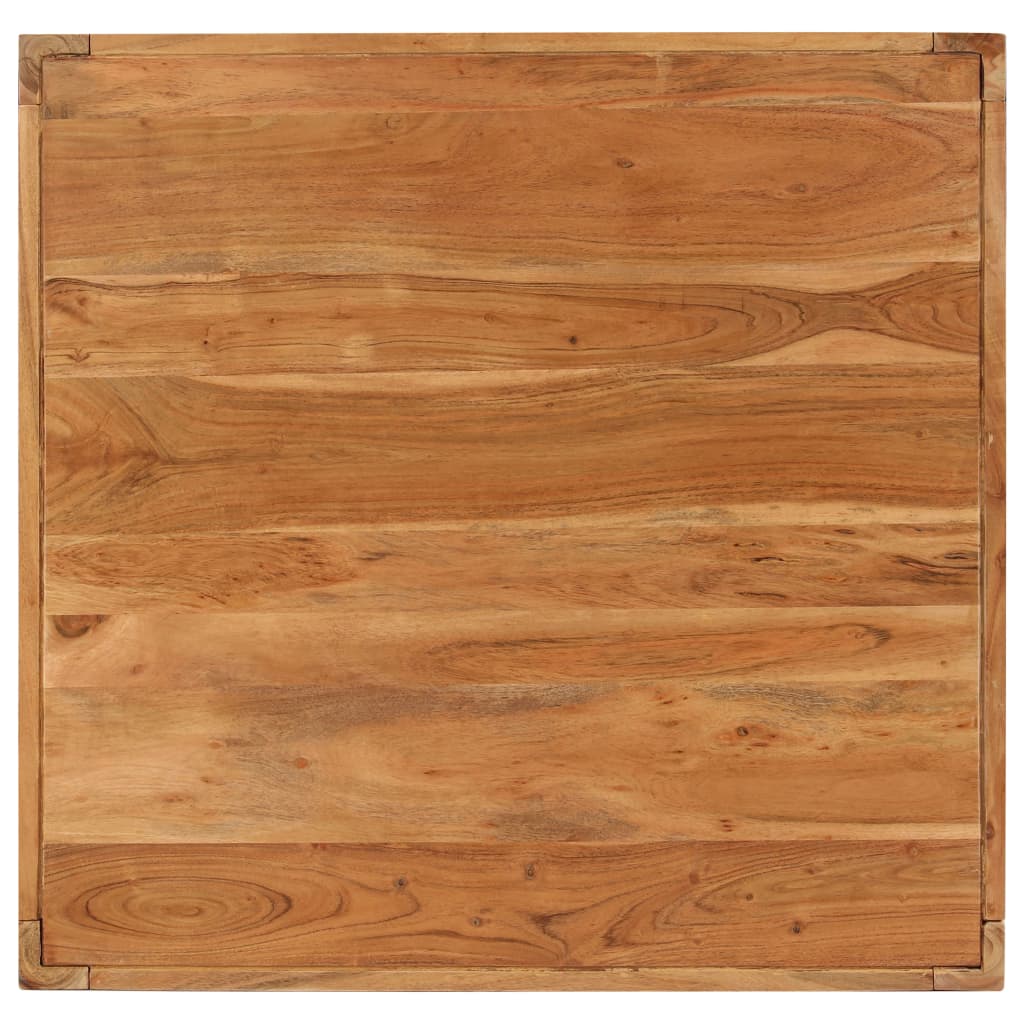 vidaXL Coffee Table Solid Acacia Wood 80x80x41 cm Brown