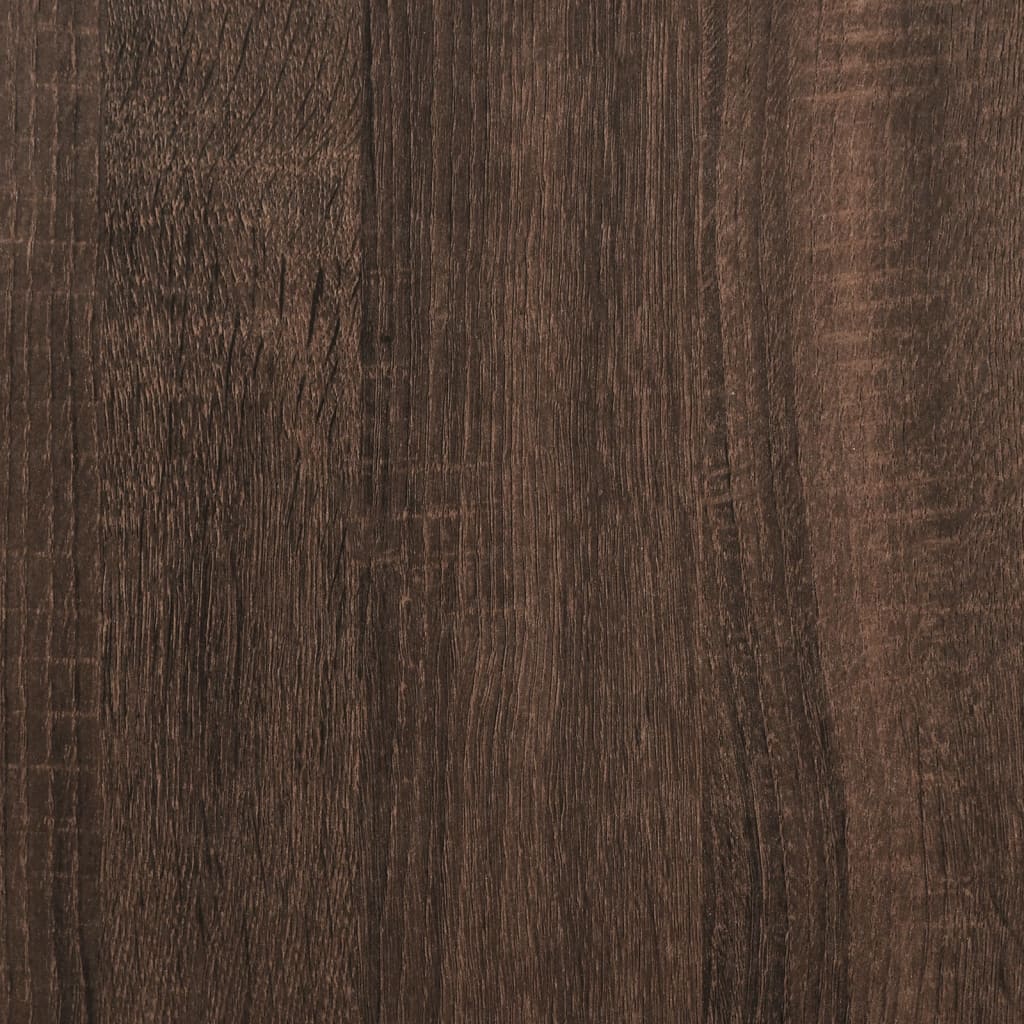vidaXL Bookcase Brown Oak 79x30x180 cm Engineered Wood and Metal
