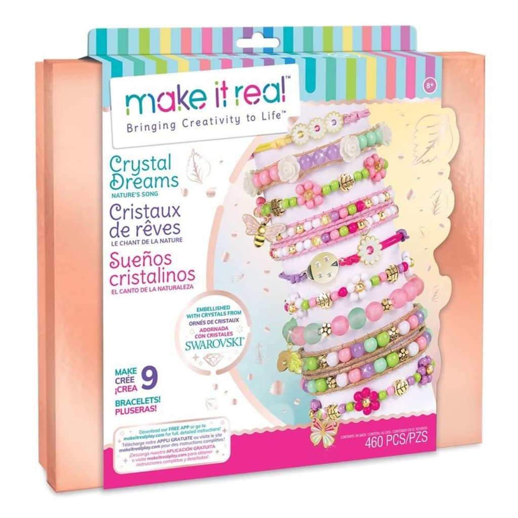 Make It Real 460 Piece Crafts Bracelet Kit Crystal Dreams Nature S Song Vidaxl Co Uk