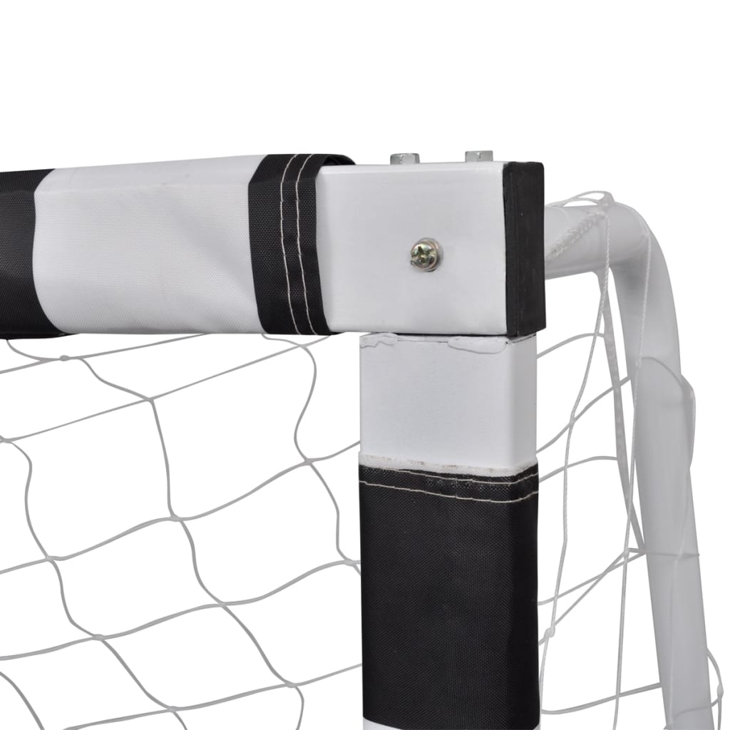 Soccer Goal Post Net Steel 300 x 90 x 160 cm Outdoor Sports