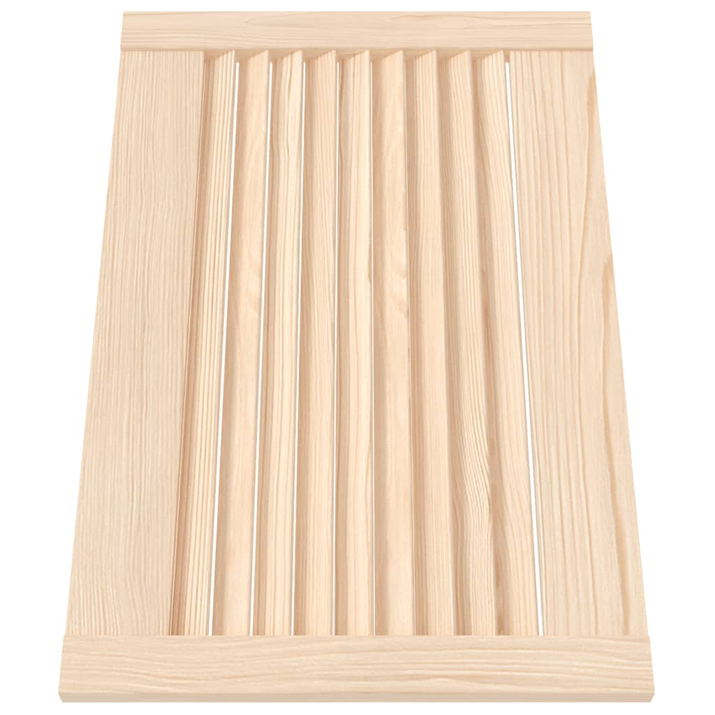 vidaXL Cabinet Doors Louvred Design 2 pcs 39.5x59.4 cm Solid Wood Pine