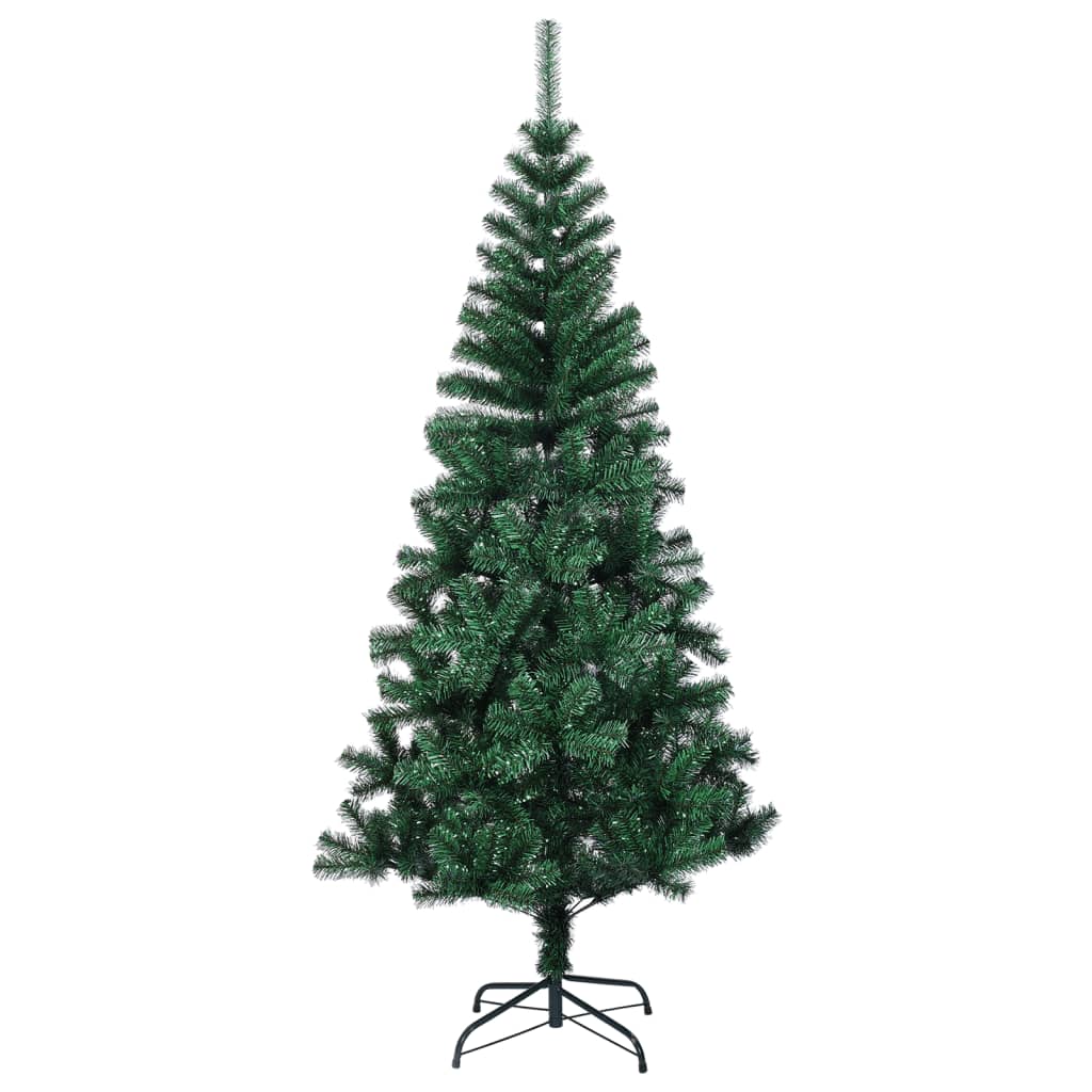 vidaXL Artificial Christmas Tree with Iridescent Tips Green 150 cm PVC