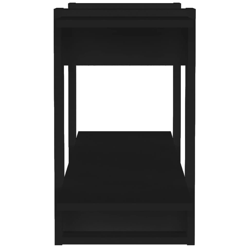 vidaXL Book Cabinet Black 100x30x51 cm Engineered Wood