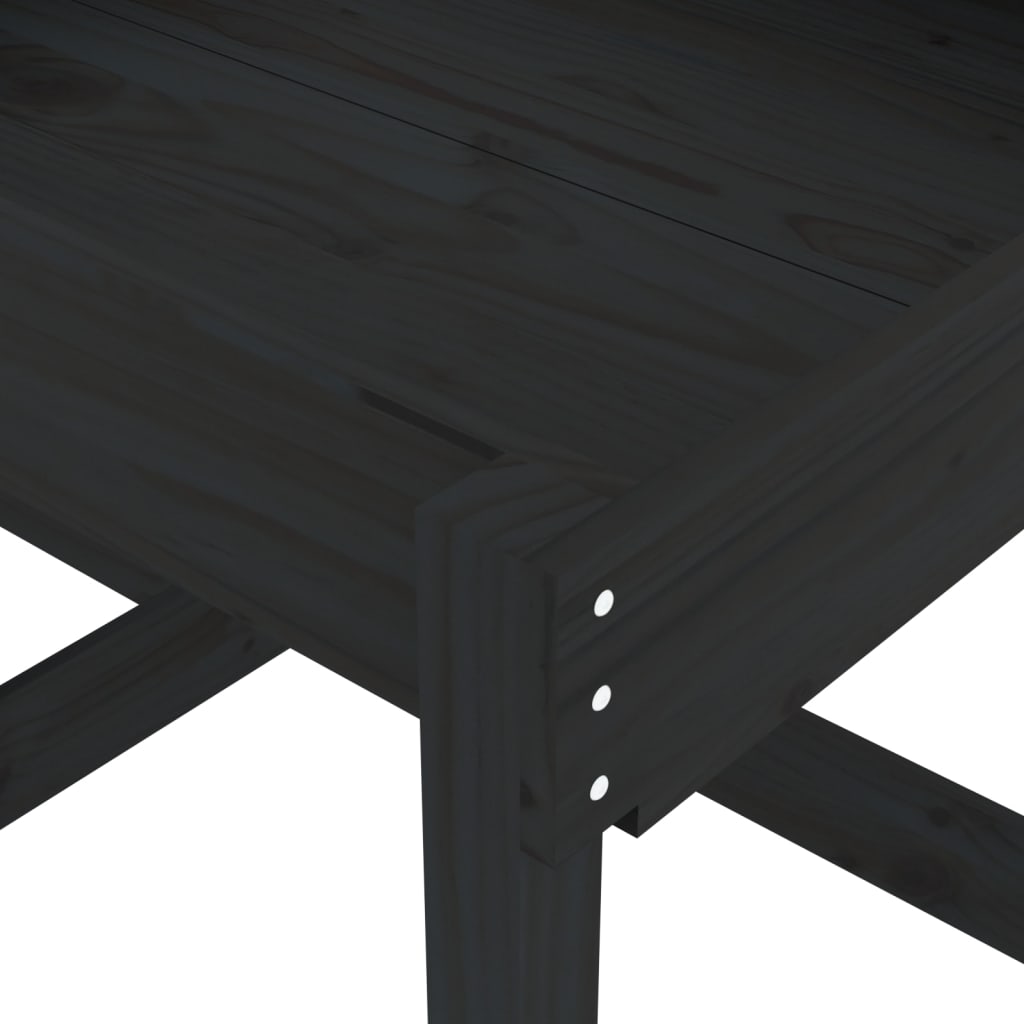 vidaXL Sand Tables 2 pcs Black Solid Wood Pine