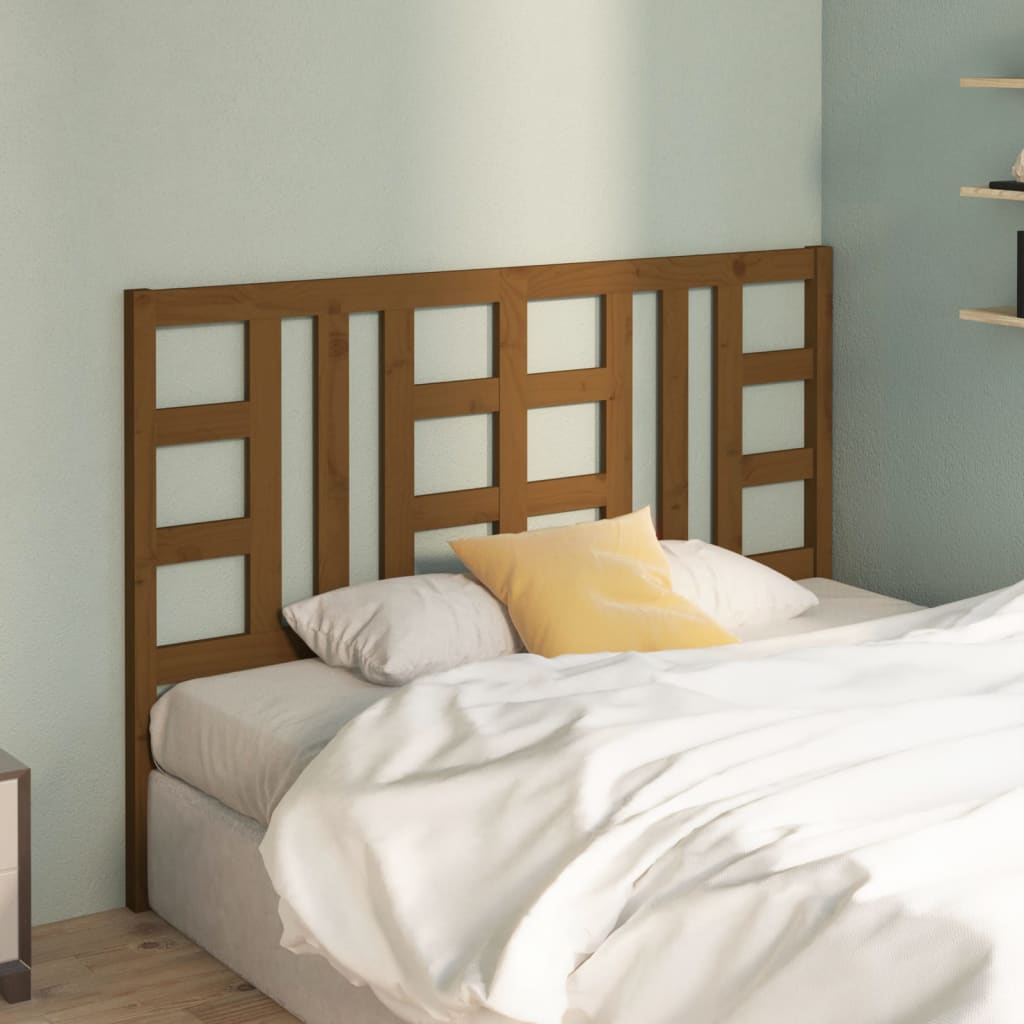 vidaXL Bed Headboard Honey Brown 166x4x100 cm Solid Wood Pine