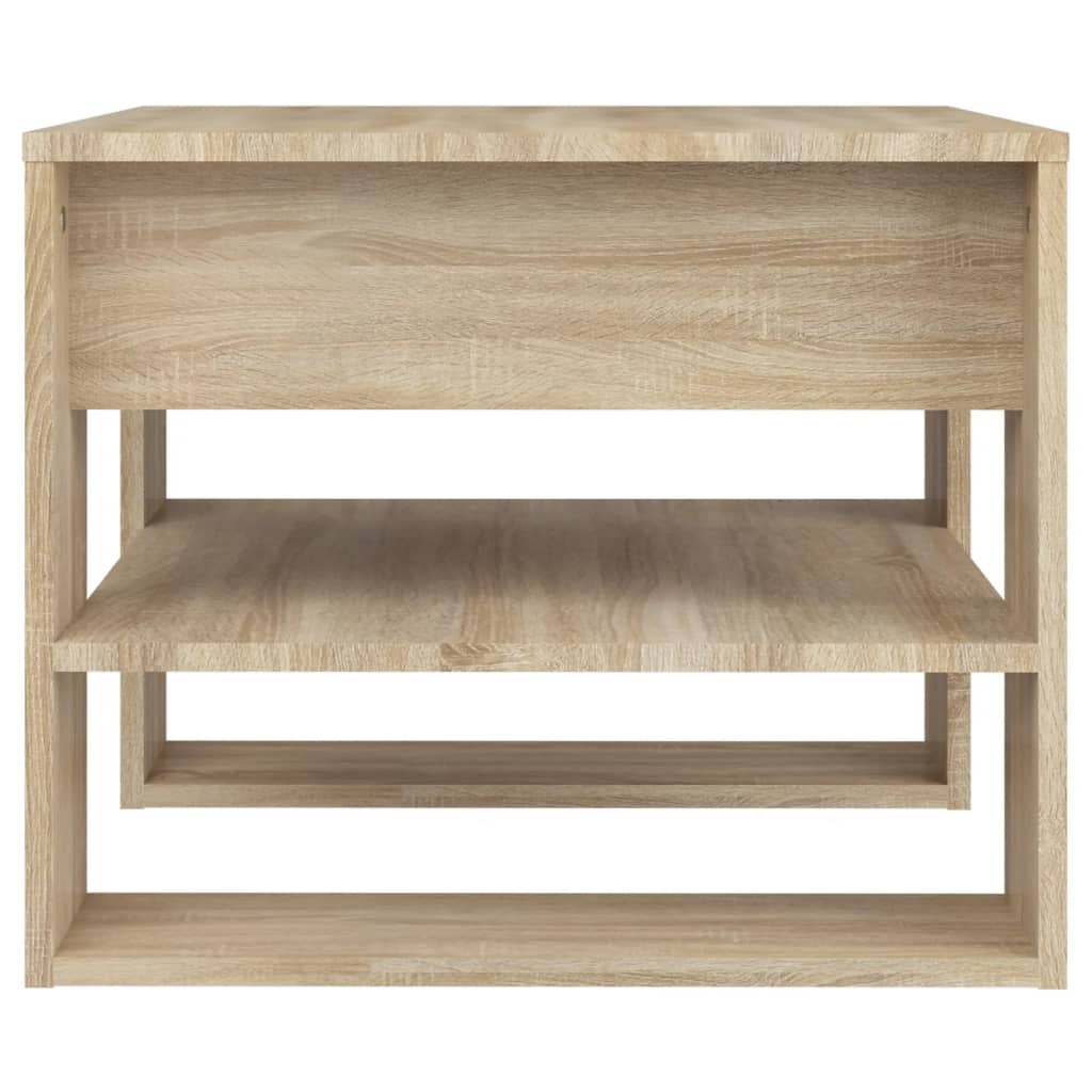 vidaXL Coffee Table Sonoma Oak 55.5x55x45 cm Engineered Wood
