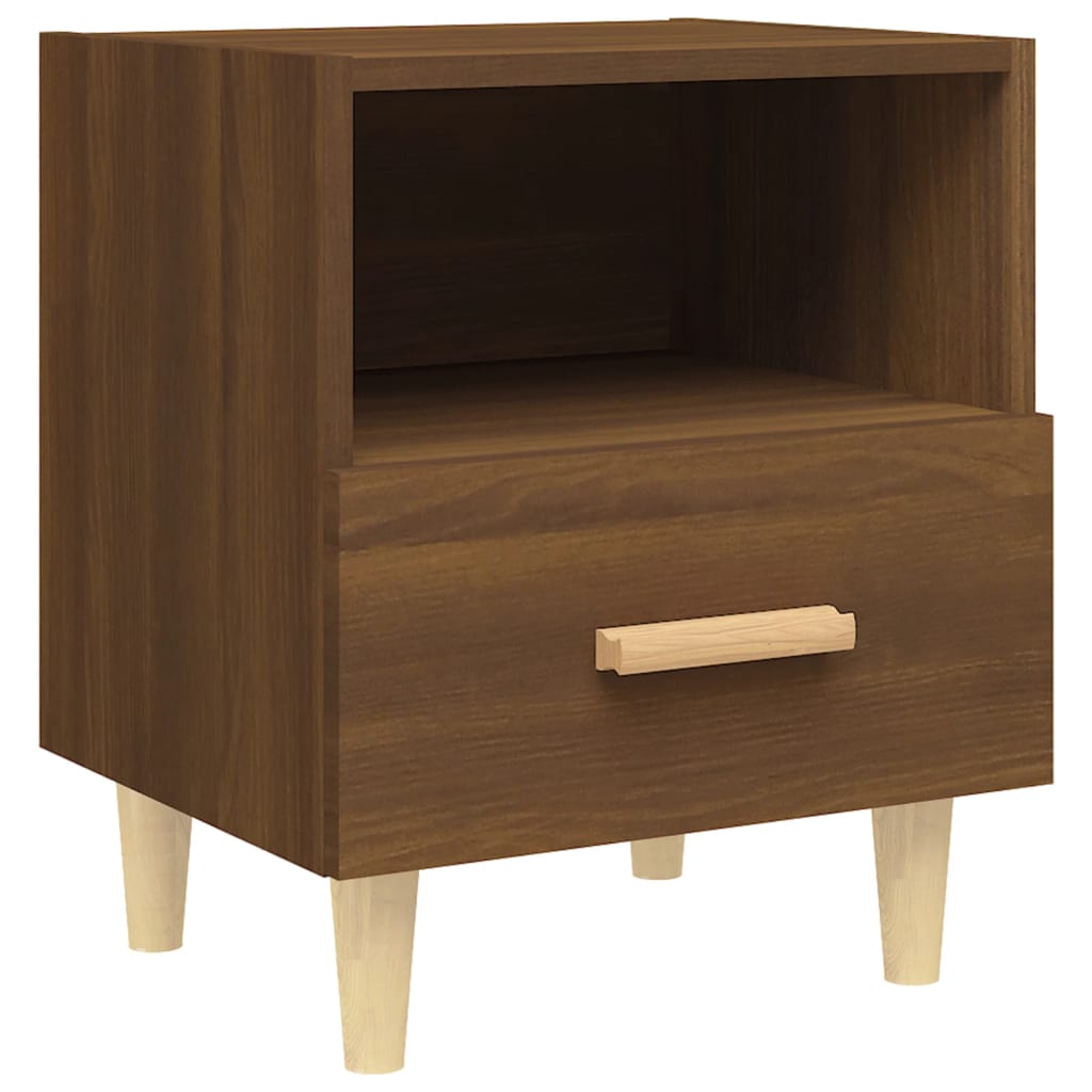 vidaXL Bedside Cabinets 2 pcs Brown Oak 40x35x47 cm