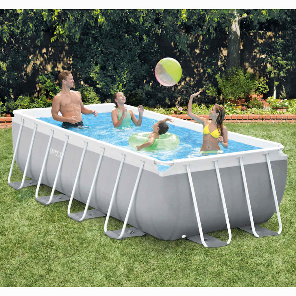 Intex Swimming Pool Set Prism Frame Rectangular 400x200x100 cm