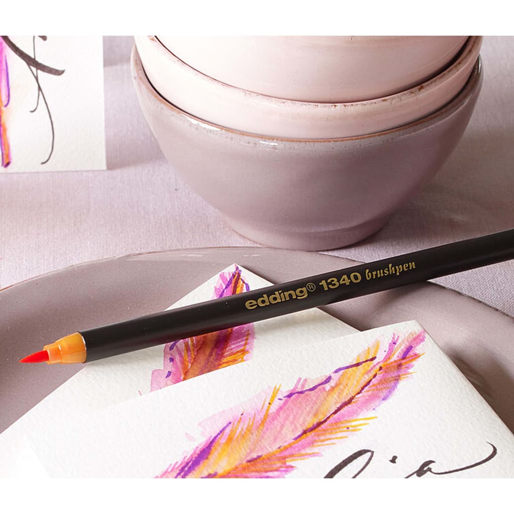 edding 10-piece Calligraphy Brush Pen Multicolour 1340