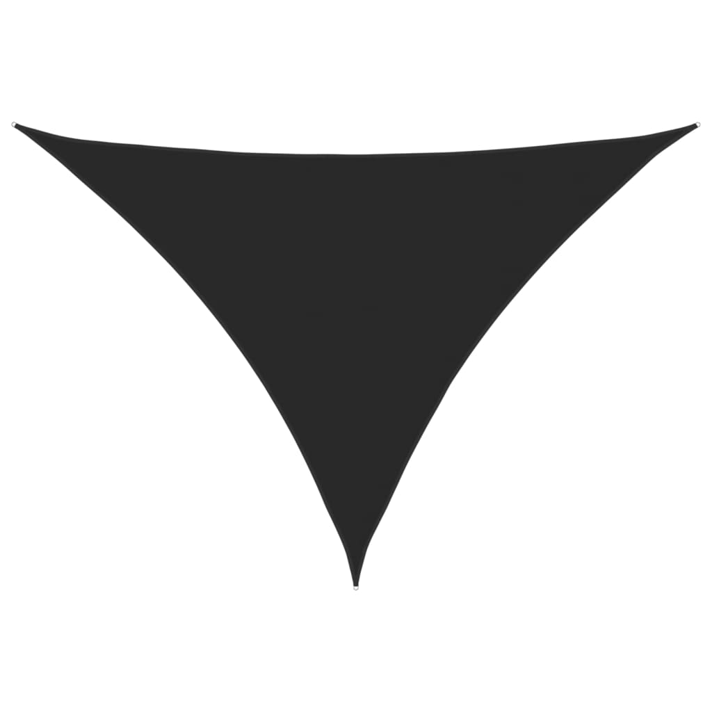 vidaXL Sunshade Sail Oxford Fabric Triangular 5x6x6 m Black