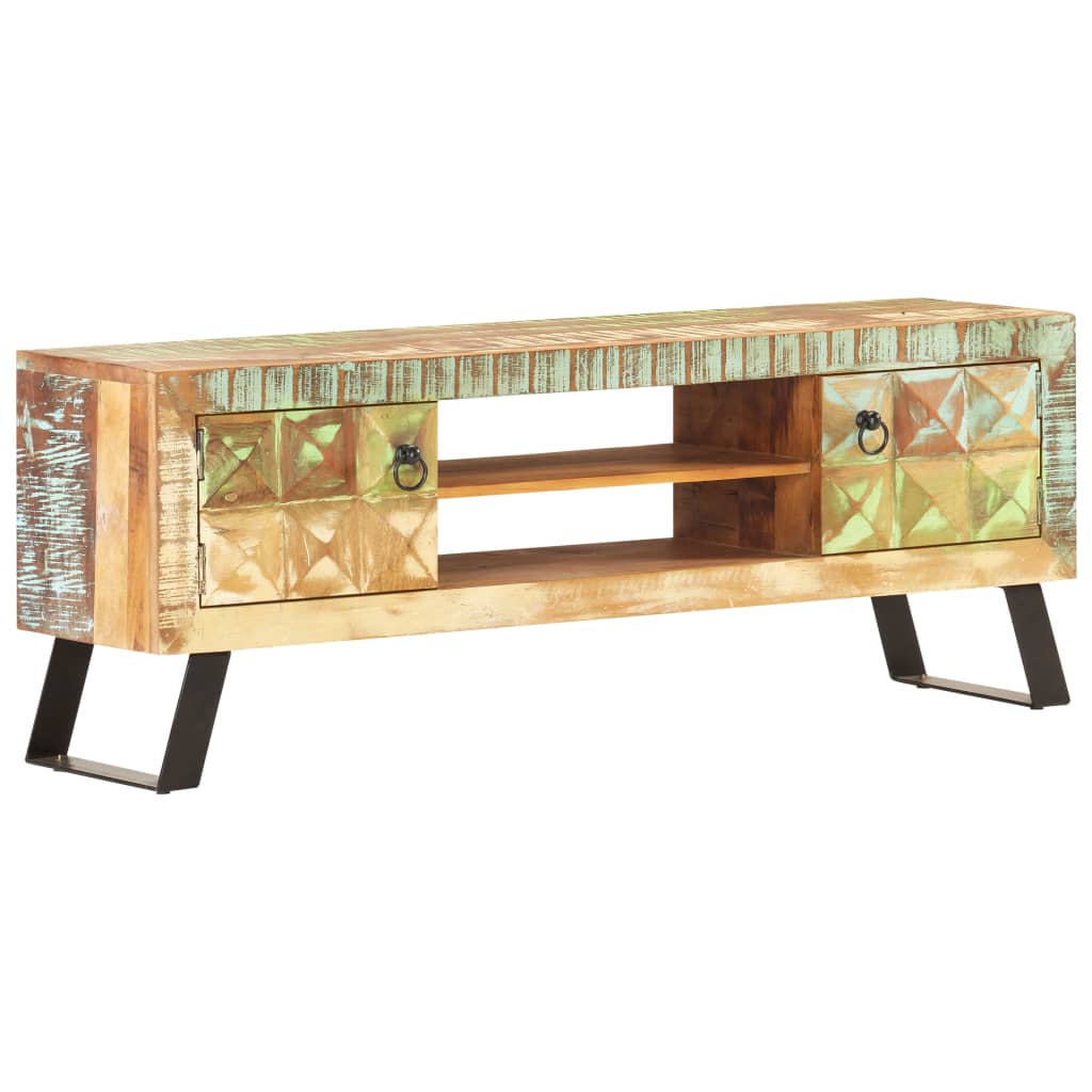 vidaXL TV Cabinet 120x30x46 cm Solid Reclaimed Wood
