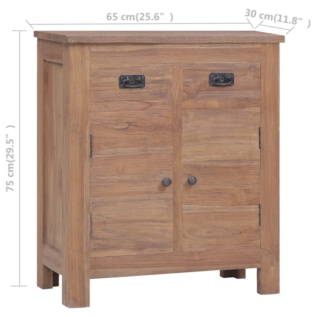 vidaXL Sideboard 65x30x75 cm Solid Teak Wood