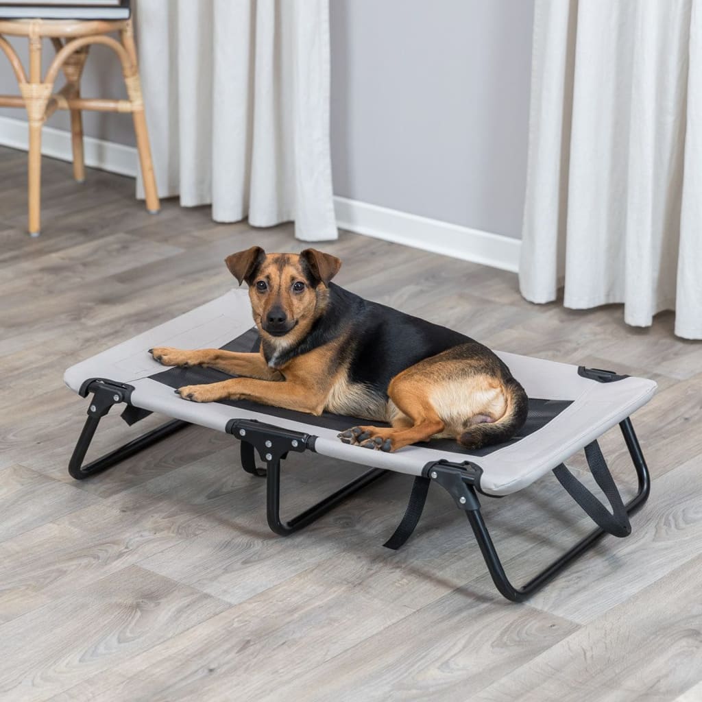 TRIXIE Dog Lounger 79x19x50 cm Grey and Black