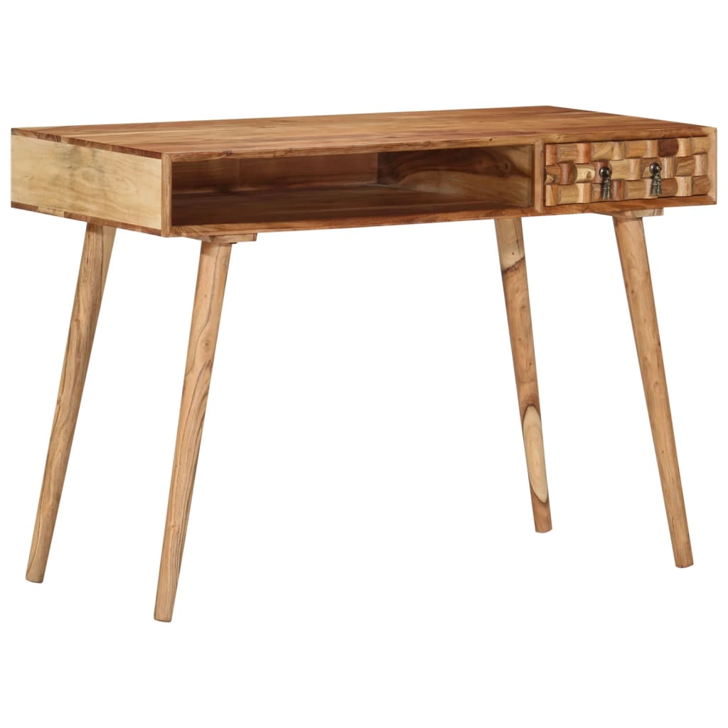 vidaXL Writing Desk 115x50x76 cm Solid Wood Acacia