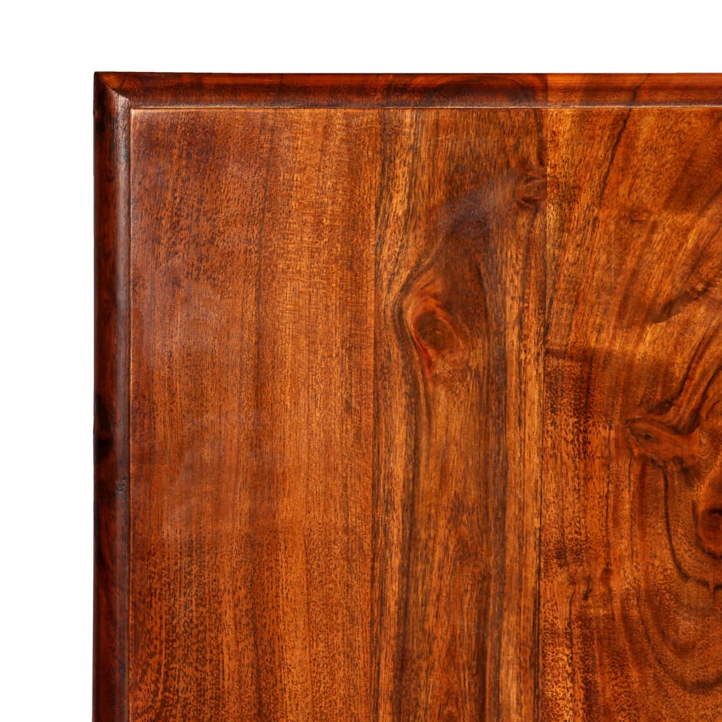 vidaXL Dining Table Set 9 Piece Solid Acacia Wood with Sheesham Finish
