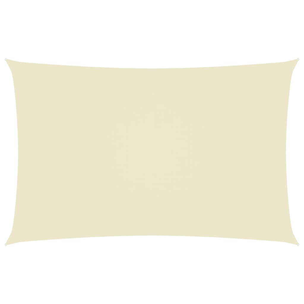 vidaXL Sunshade Sail Oxford Fabric Rectangular 2x5 m Cream