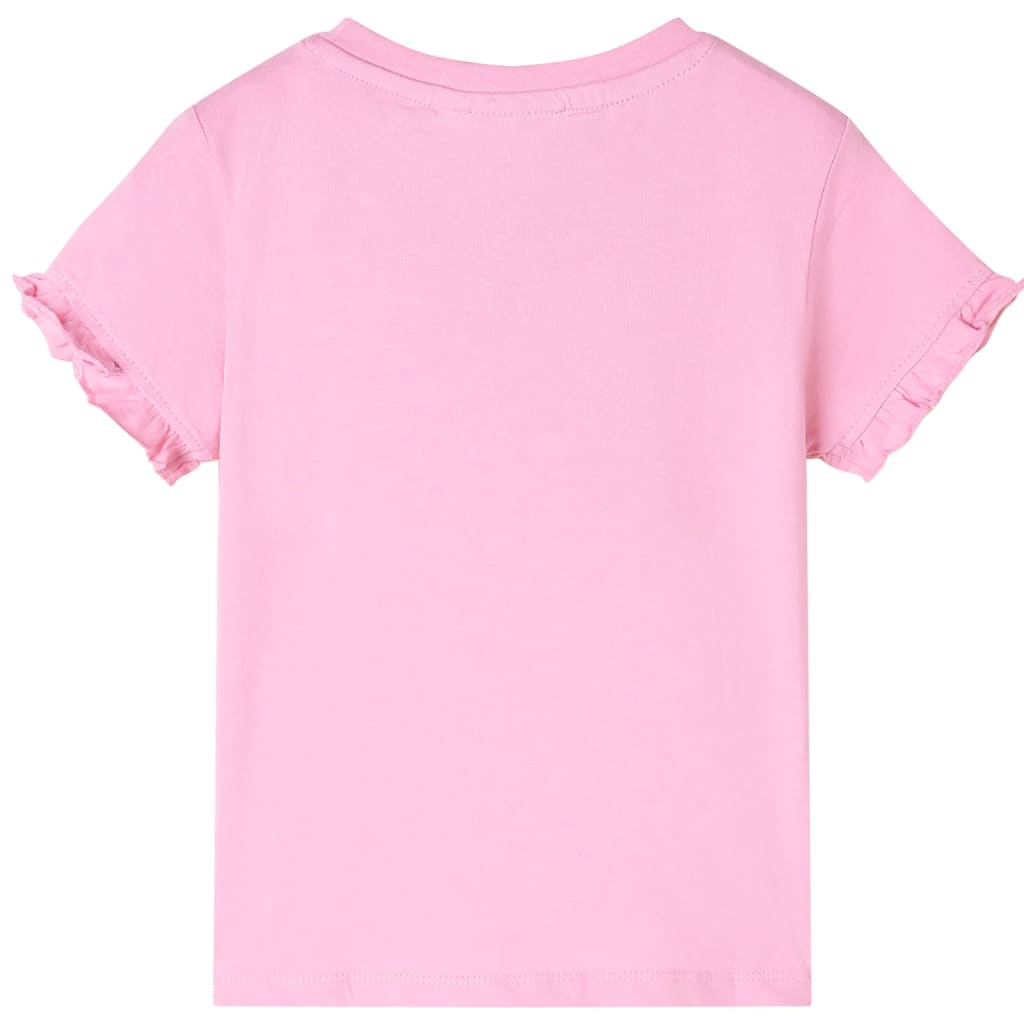 Kids' T-shirt with Short Sleeves Bright Pink 92