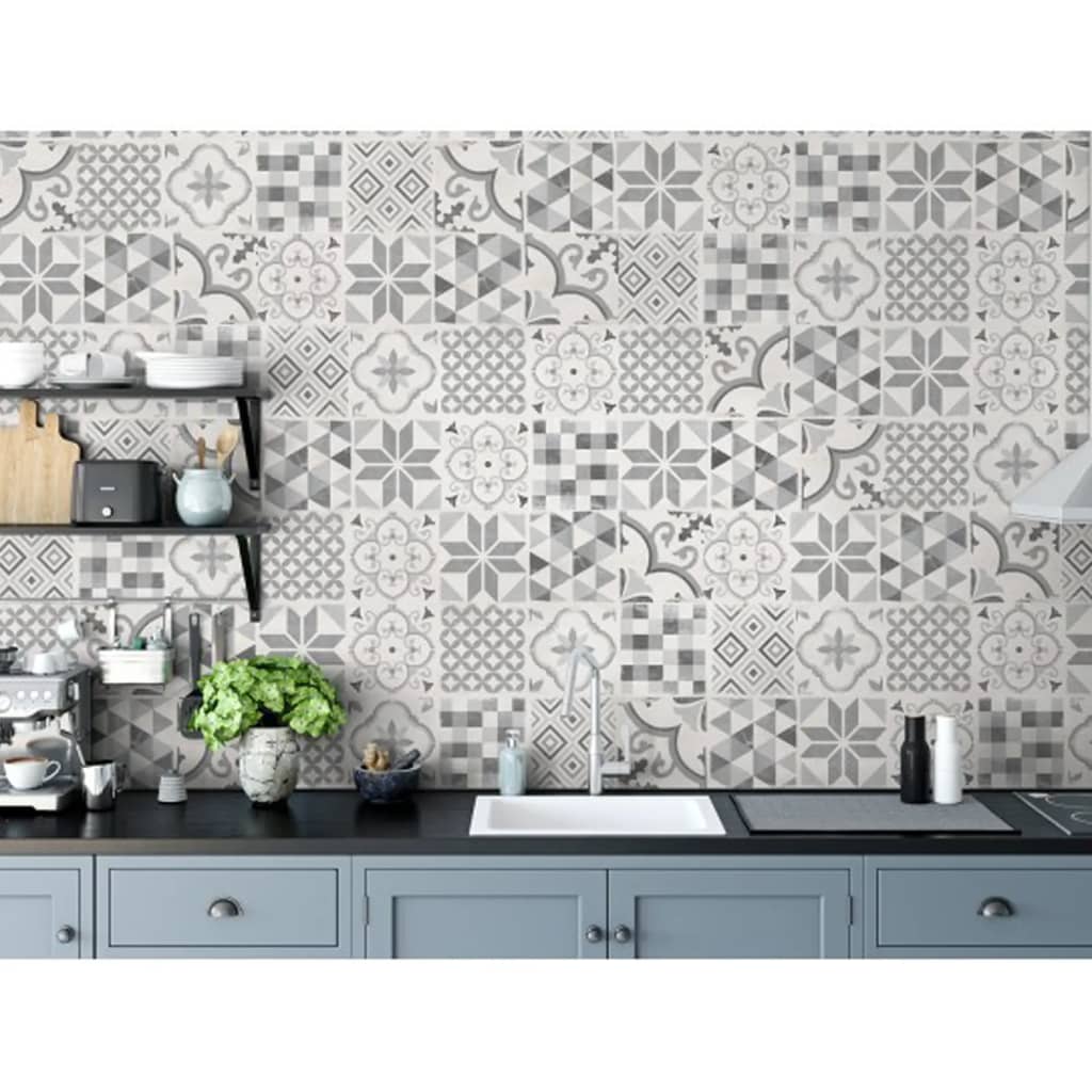Grosfillex Wallcovering Tile Accent 9 pcs 15.4x120 cm Andaluz Grey