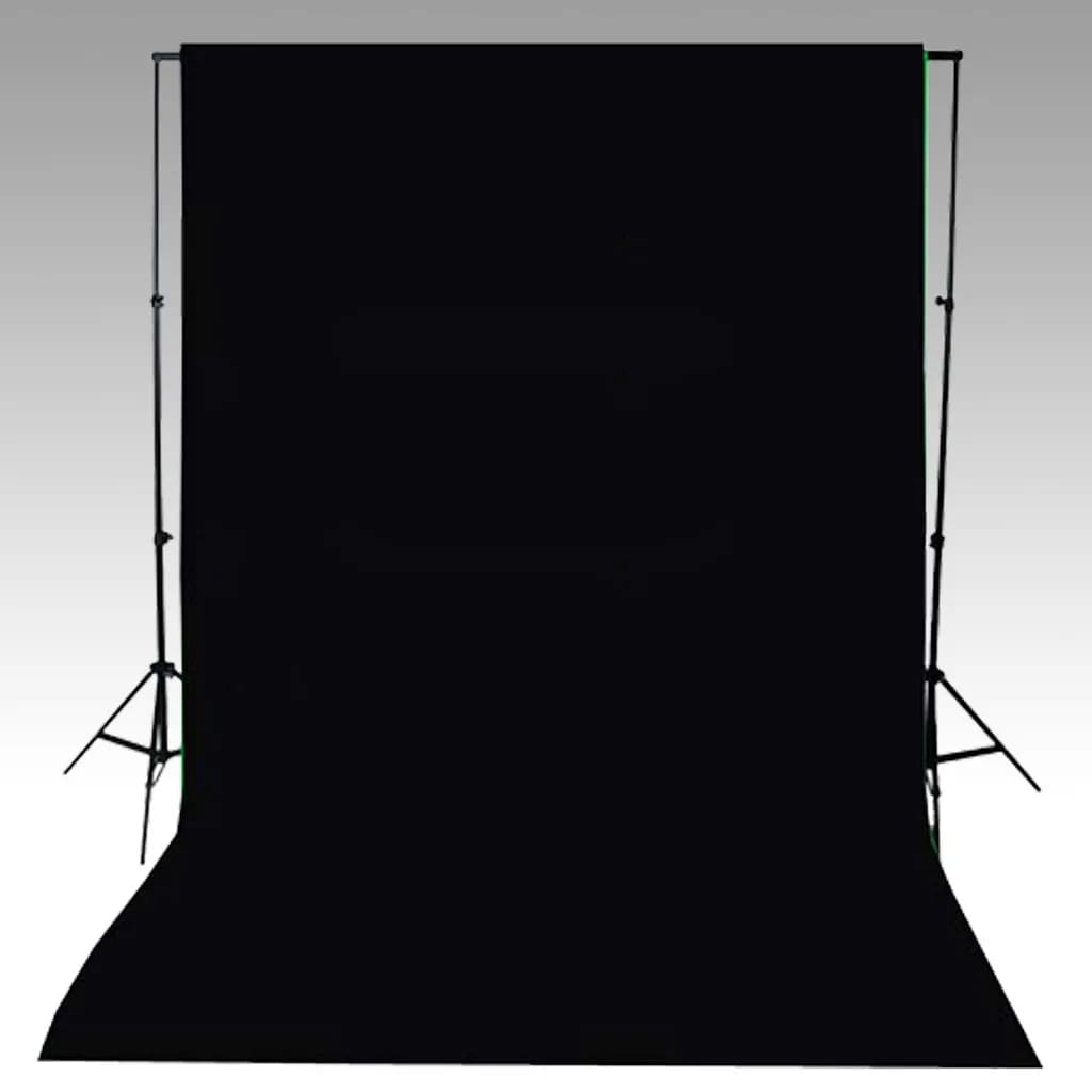 vidaXL Backdrop Cotton Black 600x300 cm