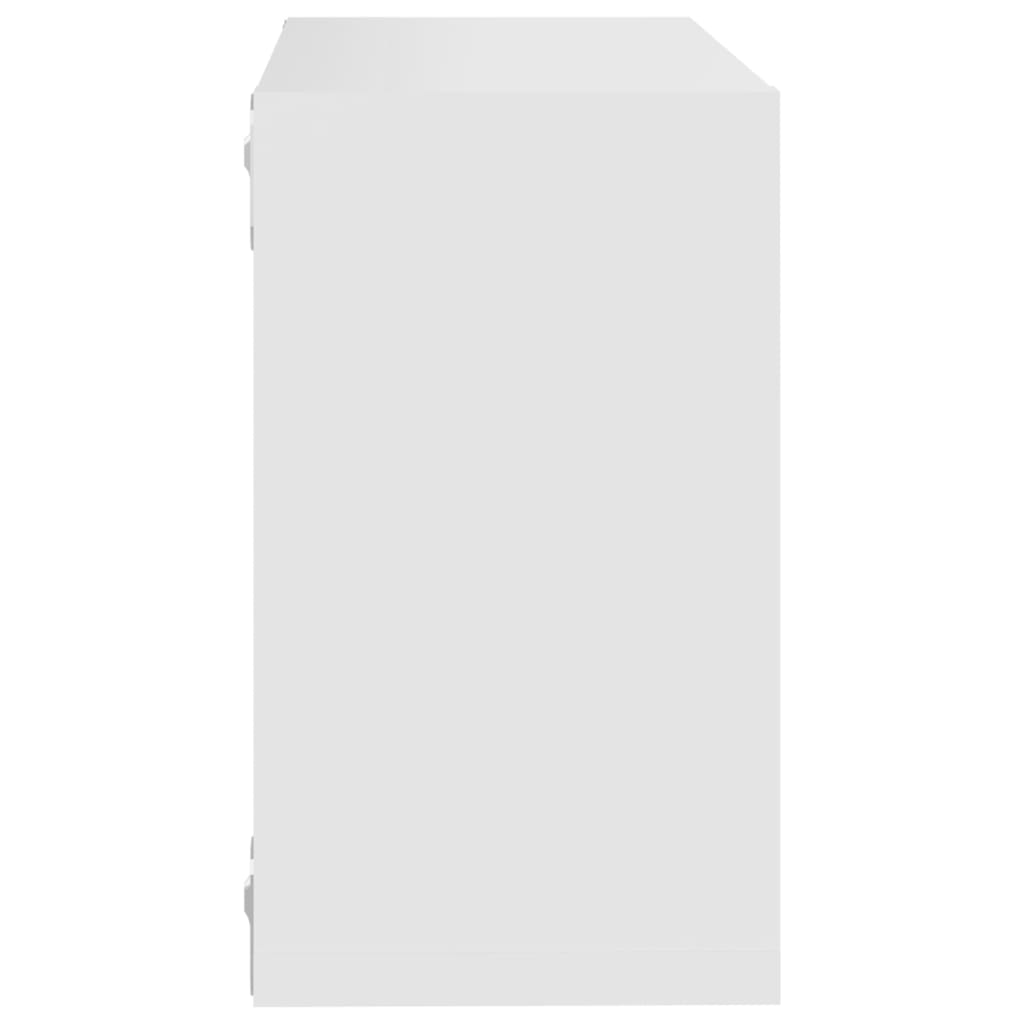 vidaXL Wall Cube Shelves 4 pcs White 26x15x26 cm