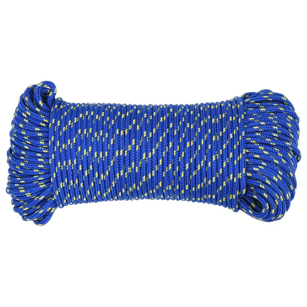 vidaXL Boat Rope Blue 5 mm 50 m Polypropylene