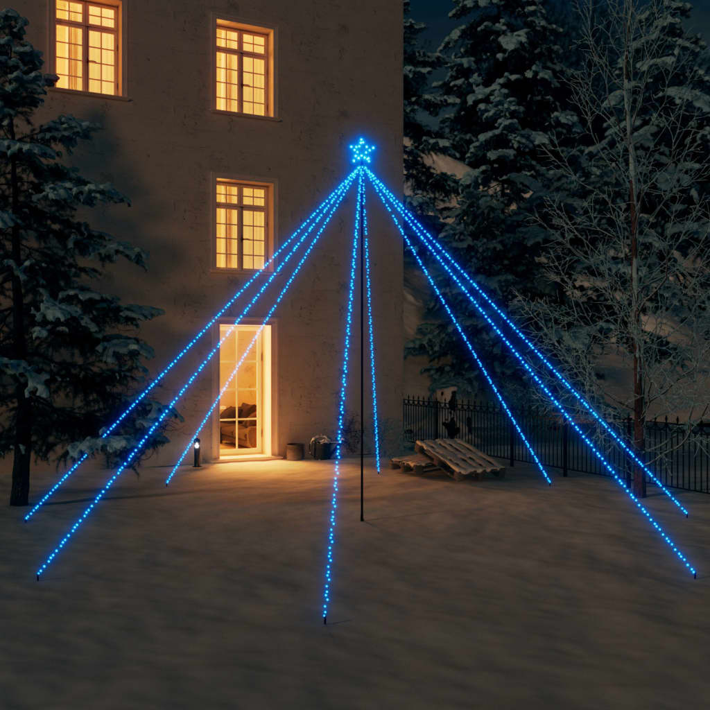 vidaXL Christmas Tree Lights Indoor Outdoor 800 LEDs Blue 5 m
