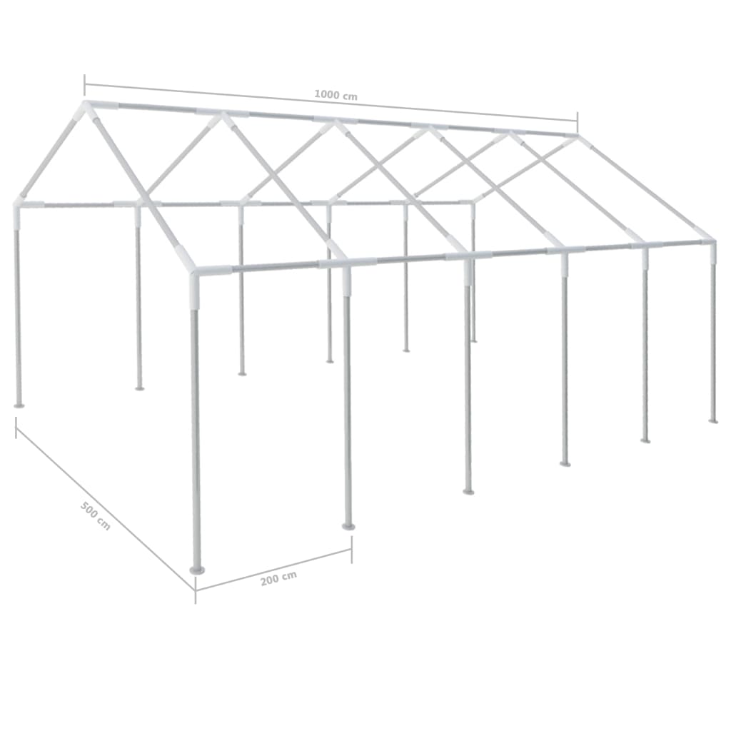 vidaXL Steel Frame for Party Tent 10 x 5 m