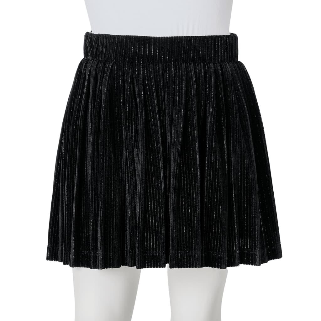 Kids' Pleated Skirt with Lurex Black 92