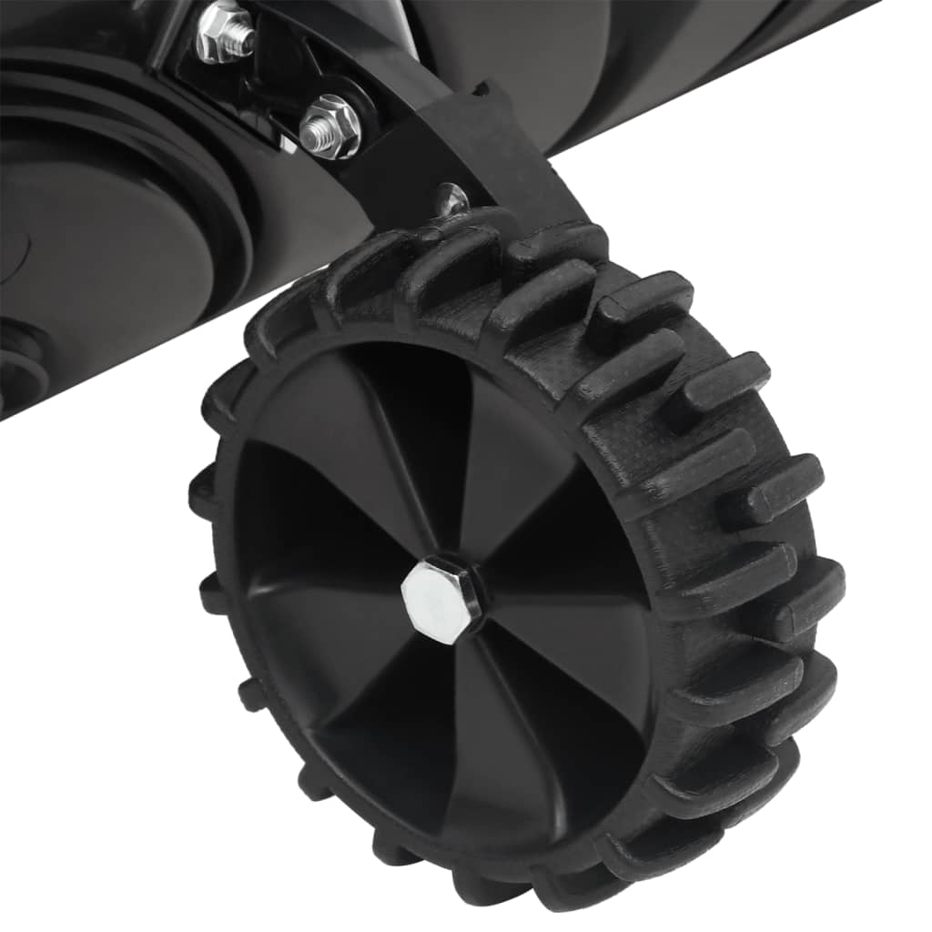 vidaXL Snow Shovel with Extendable Handle Black 66 cm Blade Steel