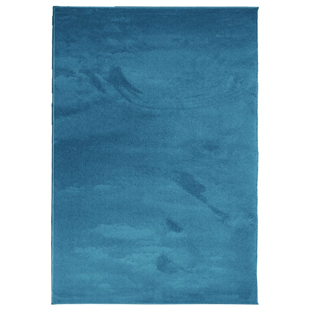 vidaXL Rug OVIEDO Short Pile Turquoise 160x230 cm