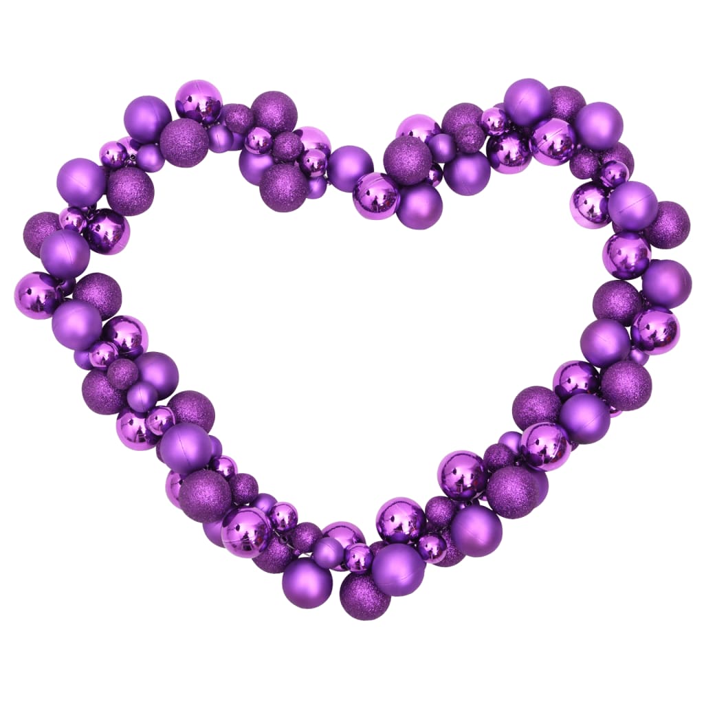 vidaXL Christmas Balls Garland Purple 175 cm Polystyrene