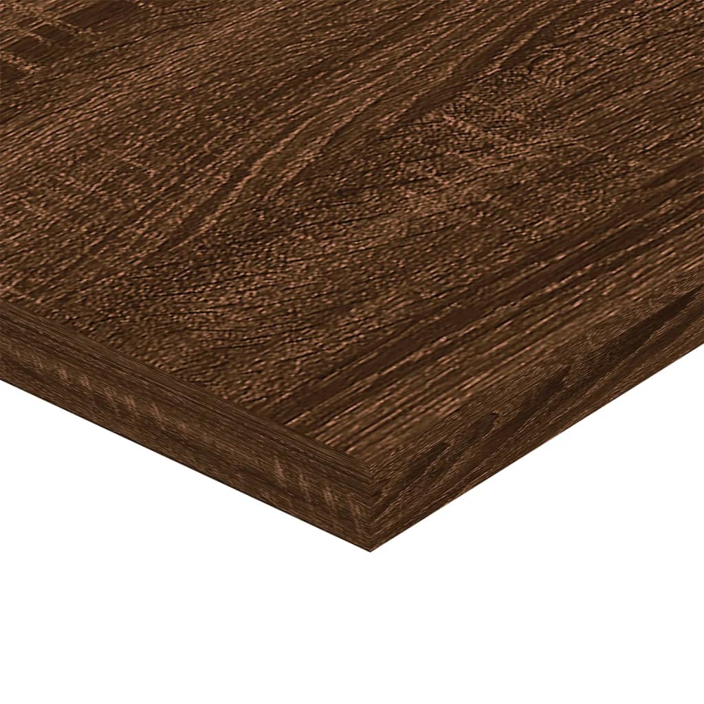 vidaXL Wall Shelves 4 pcs Brown Oak 80x20x1.5 cm Engineered Wood