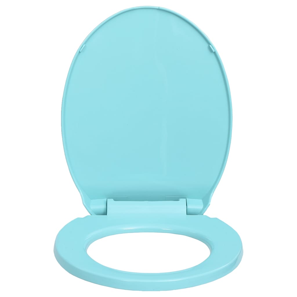 vidaXL Soft-Close Toilet Seat Green Oval