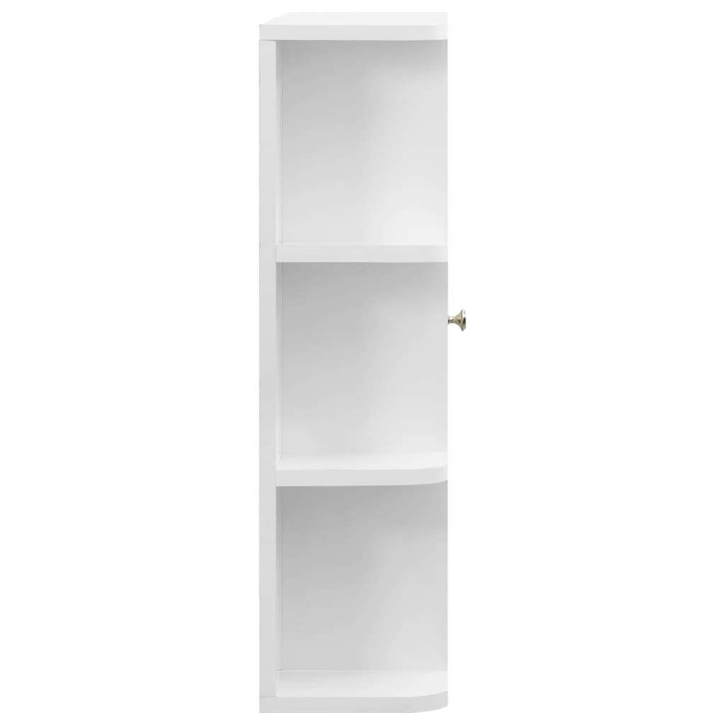 vidaXL Bathroom Mirror Cabinet White 66x17x63 cm MDF vidaXL
