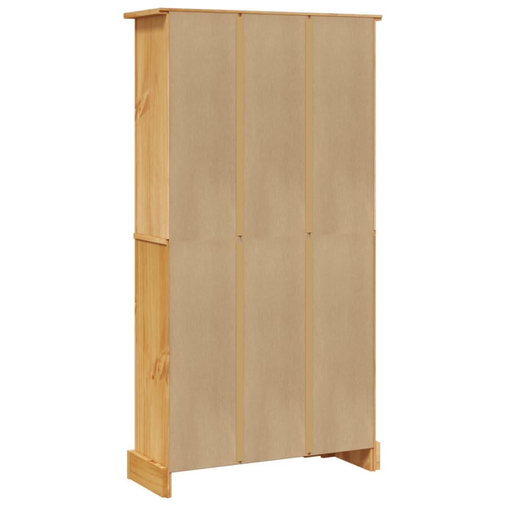 vidaXL 4-Tier Bookcase Mexican Pine Corona Range 81x29x150 cm
