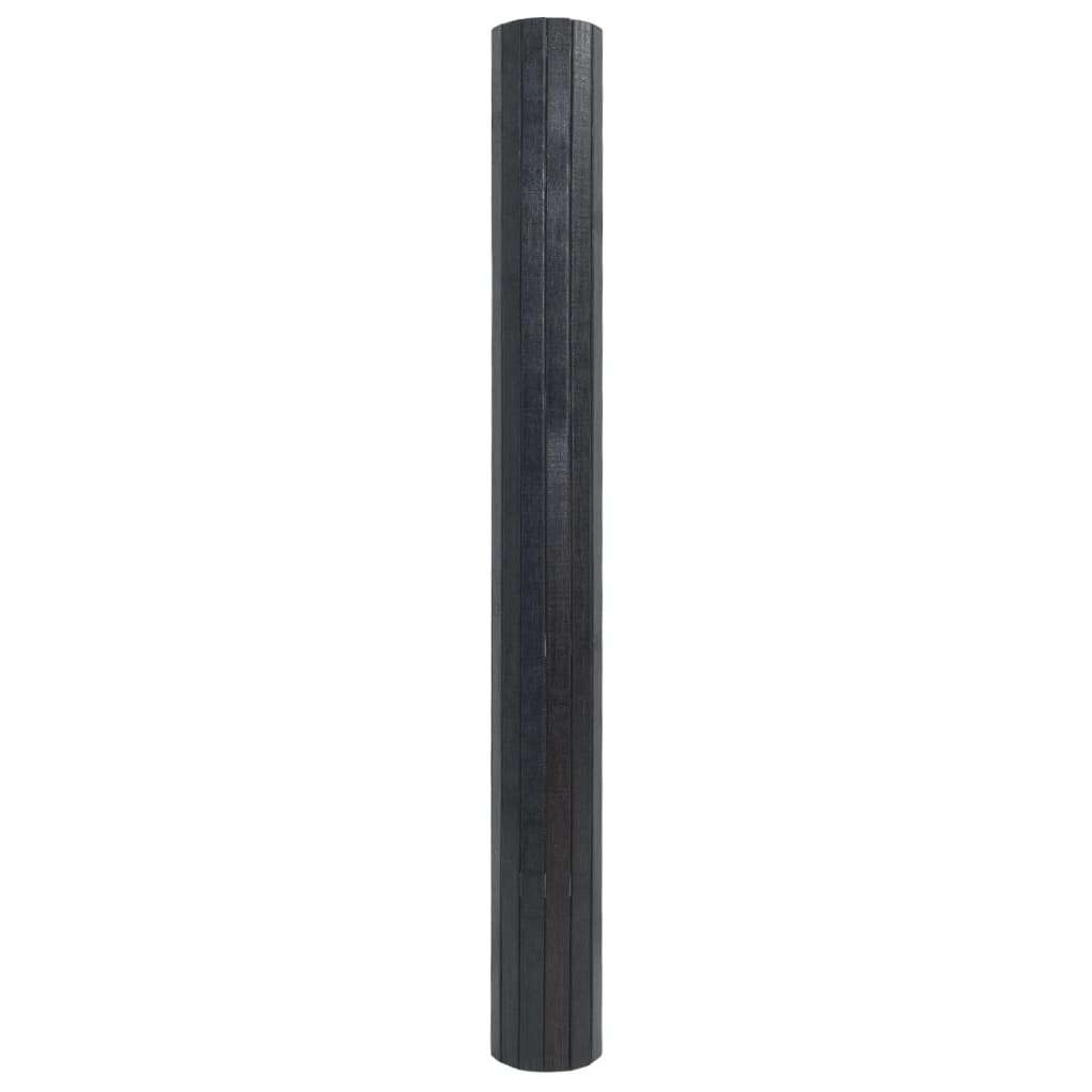 vidaXL Rug Rectangular Grey 70x200 cm Bamboo