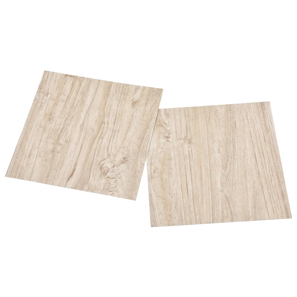 vidaXL Self-adhesive Flooring Planks 55 pcs PVC 5.11 m² Light Brown