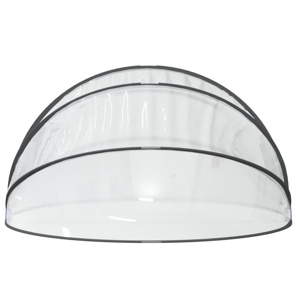 vidaXL Pool Dome Round 406x203 cm PVC