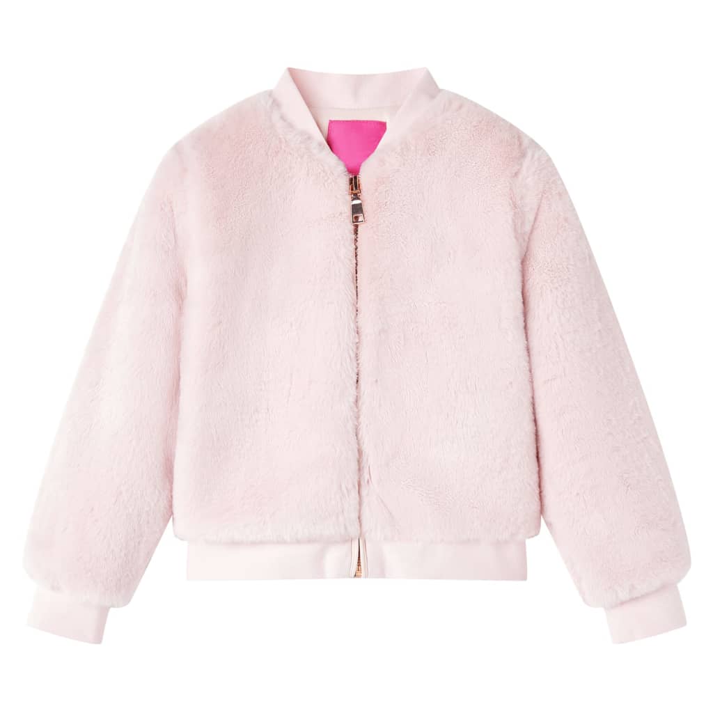 Kids' Jacket Faux Fur Soft Pink 92