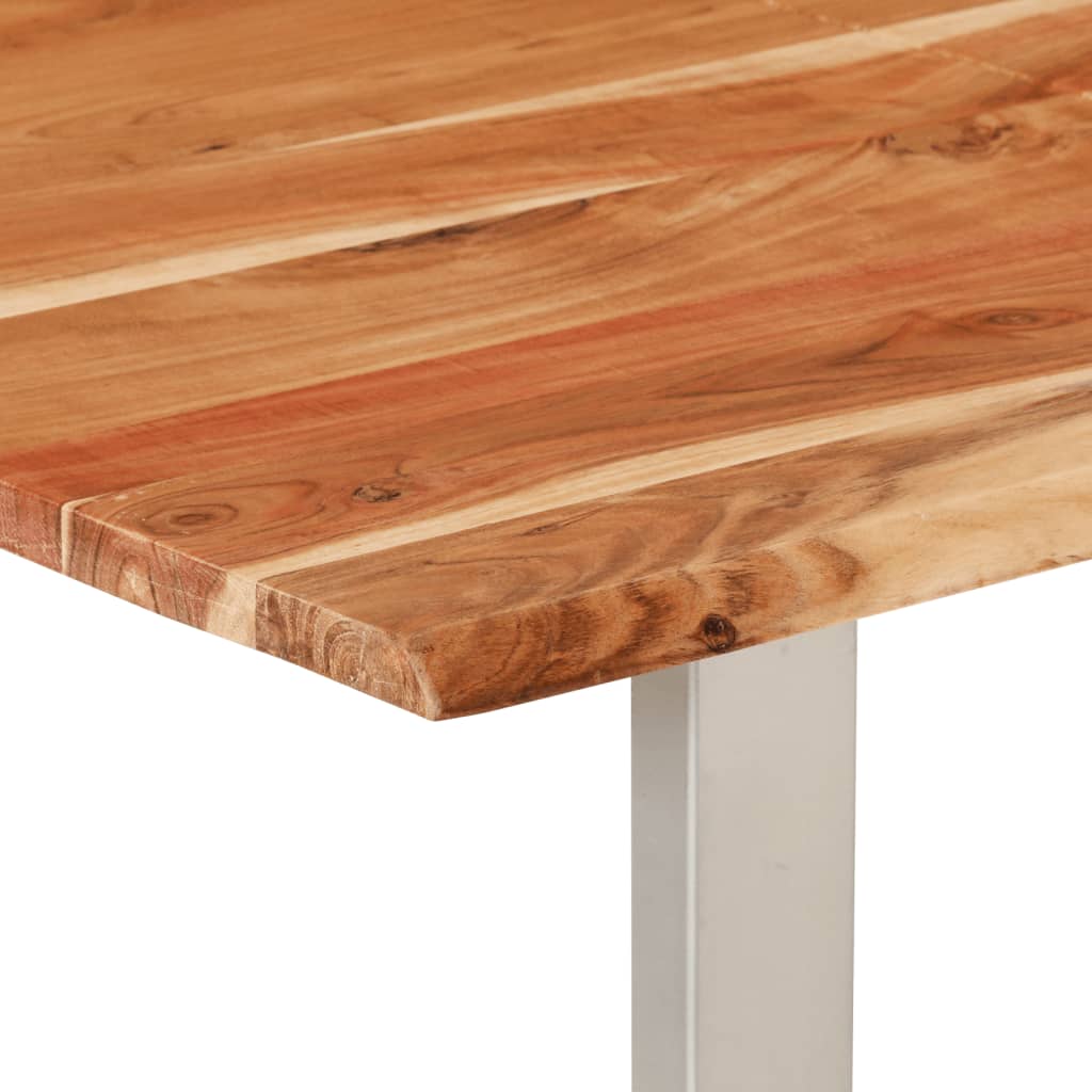 vidaXL Dining Table 154x80x76 cm Solid Acacia Wood