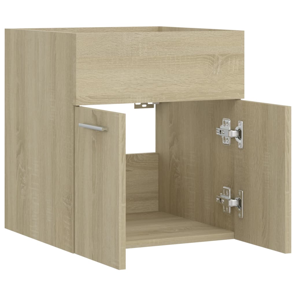 vidaXL Sink Cabinet Sonoma Oak 41x38.5x46 cm Engineered Wood