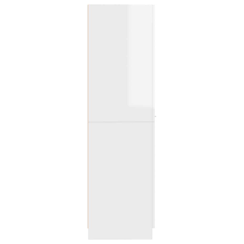 vidaXL Apothecary Cabinet High Gloss White 30x42.5x150 cm Engineered Wood