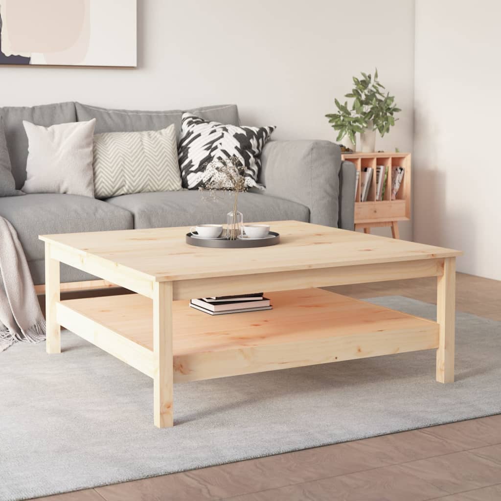 vidaXL Coffee Table 100x100x40 cm Solid Wood Pine