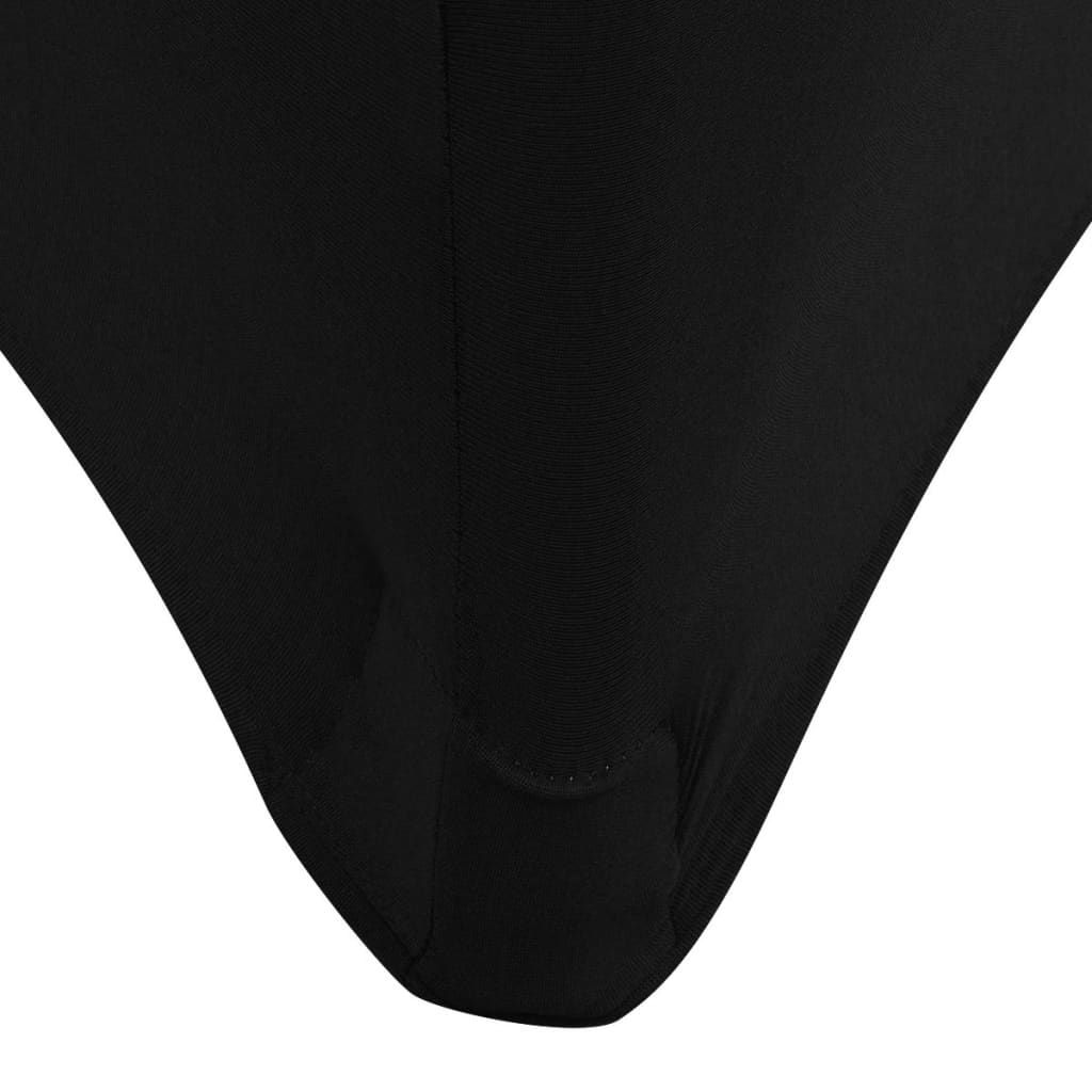 vidaXL Stretch Table Slipcovers 2 pcs 183x76x74 cm Black