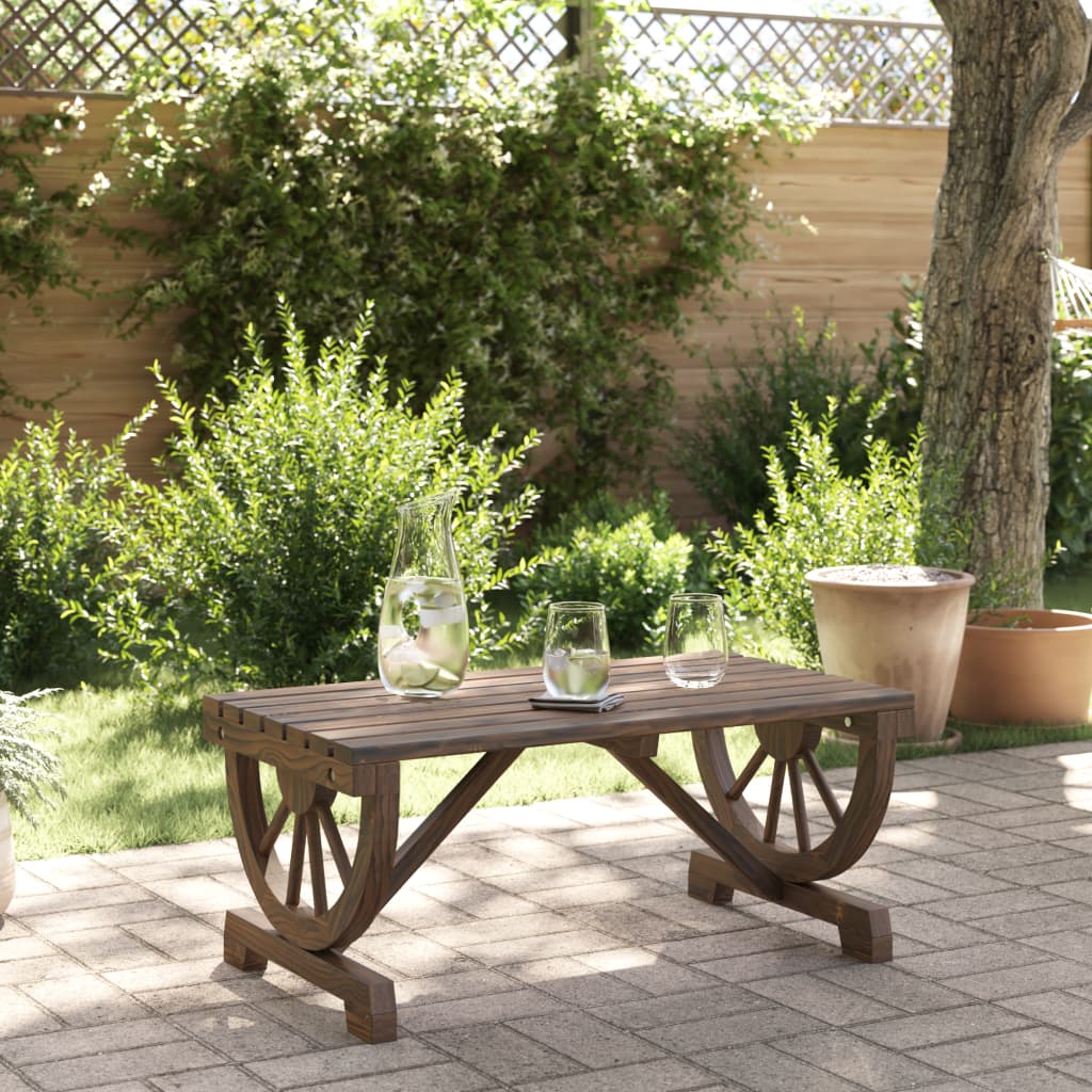 vidaXL Garden Coffee Table 90x50x40 cm Solid Wood Fir