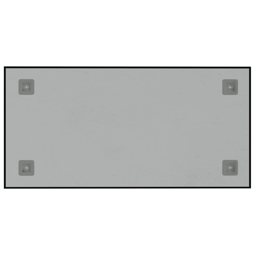vidaXL Wall-mounted Magnetic Board Black 60x30 cm Tempered Glass