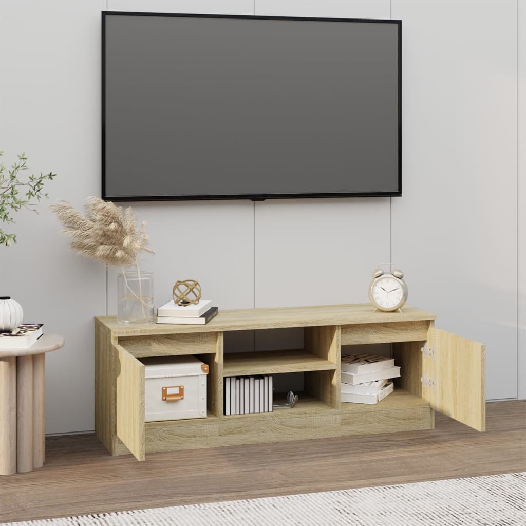 vidaXL TV Cabinet with Door Sonoma Oak 102x30x36 cm